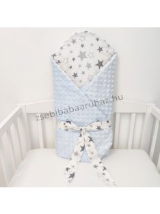   Luxury babapólya kókuszbetéttel - "Magic Stars" Pastel Blue