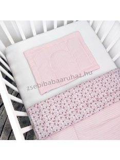   Harmony Baby 2 részes babaágynemű garnitúra - takaró + párna - Waffel Rose Flowers