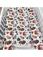 Harmony Baby XL babafészek AJÁNDÉK macipárnával - Mogyoró - mókus-nyuszi-süni