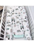 Harmony Baby XL babafészek AJÁNDÉK macipárnával - Menta - autós szafari