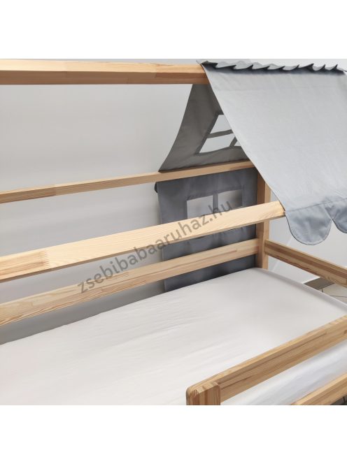 Deluxe Kids tető házikó ágyra - szürke 200*70 cm