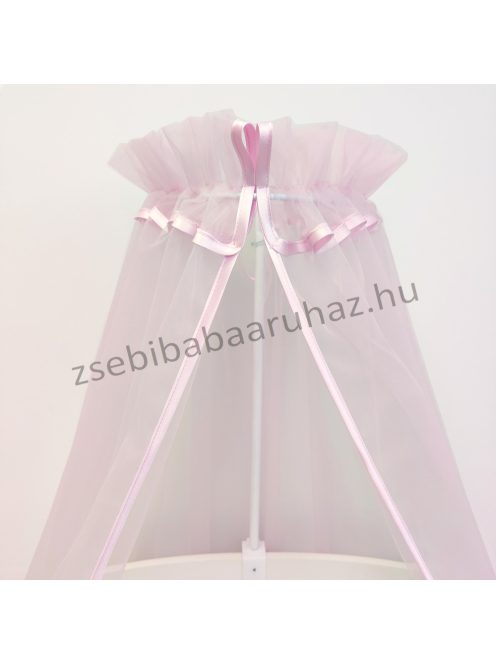 Harmony Baby Exclusive baldachin függöny kiságyra - rózsaszín tüll