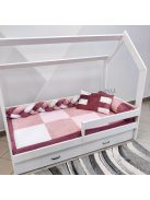  Deluxe Kids gyermek ágytakaró falvédővel - 5 részes szett - mályva 