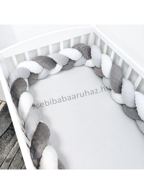 Harmony Baby babaágynemű garnitúra babafészekkel - 6 részes - "Álomfogó" - grafit - tollak 