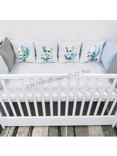   Deluxe Baby óriás mintás párnás rácsvédő 8 db-os - repcsis rókák