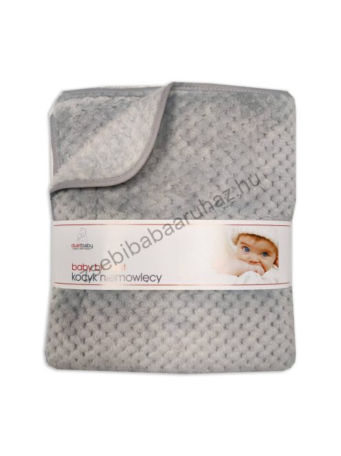  DuetBaby 80*90 cm-es wellsoft babatakaró - szürke