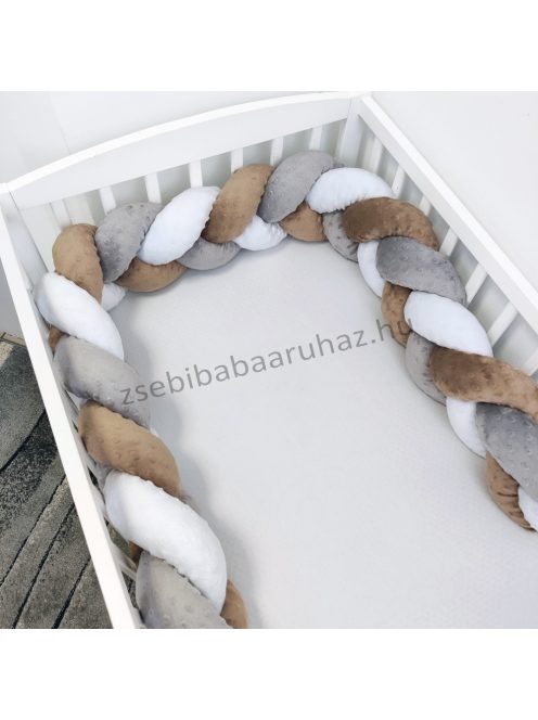 Harmony Baby babaágynemű garnitúra babafészekkel - 5 részes - Csoki - bébi szafari III.