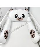 Deluxe Baby figurás párnás rácsvédő - Pandamaci - fehér