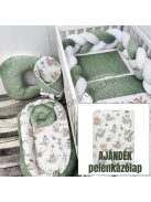 Deluxe Baby teljes babaágynemű garnitúra AJÁNDÉK pelenkázólappal – VÁLASZTHATÓ SZÍNBEN