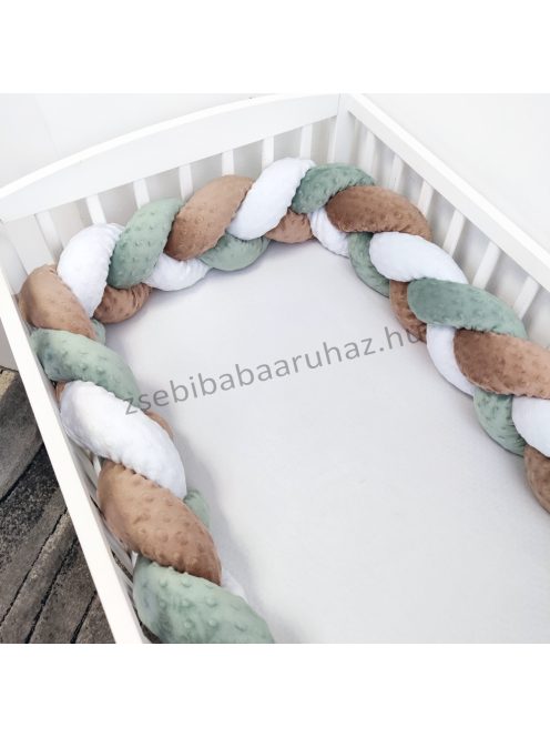 Harmony Baby 3 részes babaágynemű garnitúra - takaró + párna + fonott rácsvédő - Csoki - kontinensek állatai I.