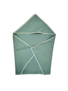 Harmony Baby kapucnis fürdőlepedő 75*75 cm - zsálya