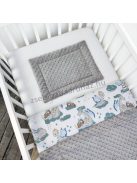 Harmony Baby 2 részes babaágynemű garnitúra - takaró + párna - Grafitszürke - bébi sárkány