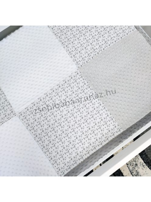  Deluxe Kids nagyméretű takaró / ágytakaró - szürke csillagos