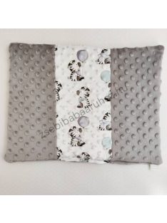 Lapos kispárna - világos rózsaszín - grafit-zebrák