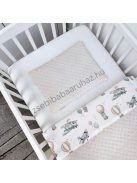 Deluxe Baby 2 részes babaágynemű garnitúra - takaró + párna - Mogyoró - repcsis rókák