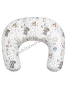Deluxe Baby Comfort szoptatóspárna - Minky - mogyoró - elefántok léggömbökkel