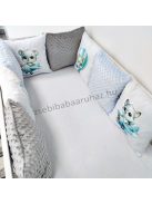 Deluxe Baby óriás mintás párnás rácsvédő 8 db-os - repcsis rókák