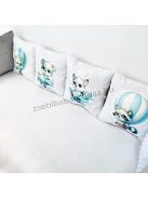 Deluxe Baby óriás mintás párnás rácsvédő 8 db-os - repcsis rókák
