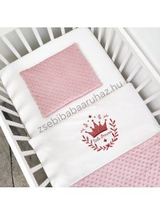 Babaágynemű - 3 részes - mályvarózsa - Little Princess