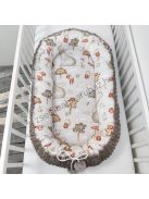 Deluxe Baby többfunkciós babafészek macipárnával - Elefánt és barátai
