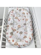 Deluxe Baby többfunkciós babafészek macipárnával - Elefánt és barátai