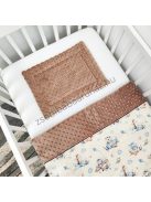 Harmony Baby 2 részes babaágynemű garnitúra - takaró + párna - Csoki - vanília repcsis állatok II.