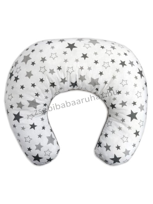 Deluxe Comfort kétoldalas szoptatóspárna - grafitszürke - Magic Stars