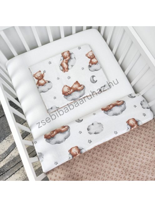 Babaágynemű garnitúra "My Happy Baby" – Nagy mackók felhőkön