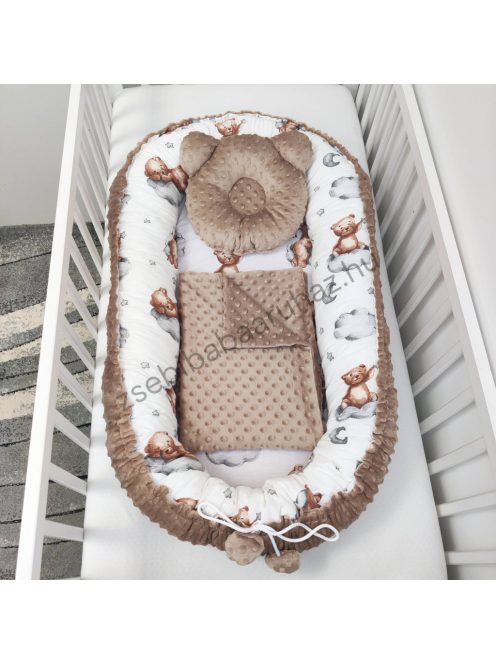 Babaágynemű garnitúra "My Happy Baby" – Nagy mackók felhőkön