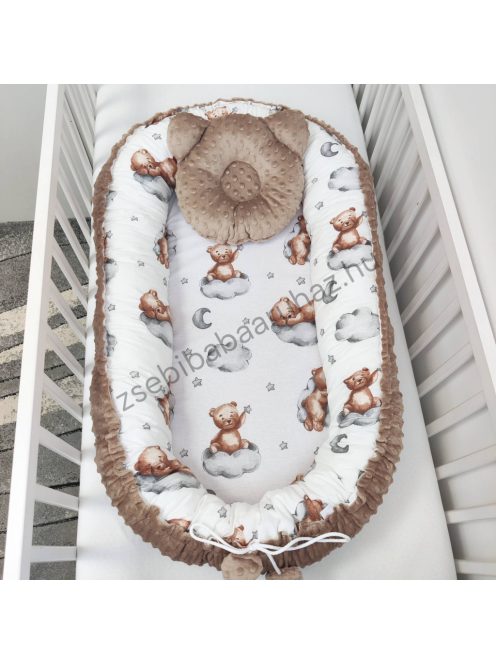 Babaágynemű garnitúra "My Happy Baby" – Nagy mackók felhőkön
