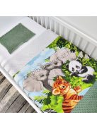 Viva Baby 2 részes babaágynemű garnitúra - takaró + párna - Safari I.