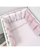 Deluxe Baby babaágynemű garnitúra Extra párnás rácsvédővel - mintás Minky - VÁLASZTHATÓ SZÍNBEN