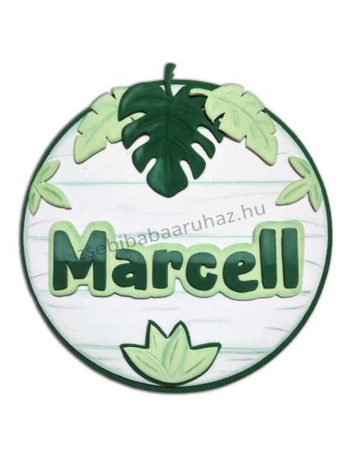 Névtábla falidekoráció Marcell névvel - Jungle - KIFUTÓ