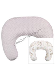   Deluxe Baby Comfort kétoldalas szoptatóspárna - világos rózsaszín - bébi erdei állatok