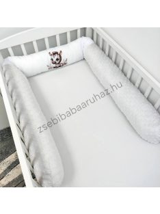 Hengerpárna - 210 cm - szürke - bébi szafari zebra