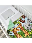 Viva Baby 3 részes babaágynemű garnitúra - takaró + párna + fonott rácsvédő - Safari II.