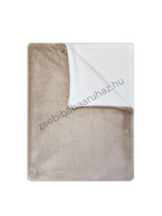    Deluxe Baby 70*90 cm-es dupla wellsoft babatakaró - mogyoró - fehér
