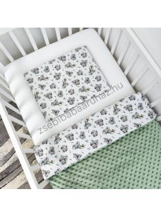   Deluxe Baby 2 részes babaágynemű garnitúra - takaró + párna - sötét zsályazöld - koalák