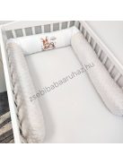 Hengerpárna - 210 cm - mogyoró nyuszi és bagoly