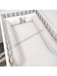 Hengerpárna - 210 cm - mogyoró nyuszi és bagoly