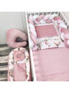 Babaágynemű garnitúra "My Happy Baby" – Cuki rókalány és mosómedve
