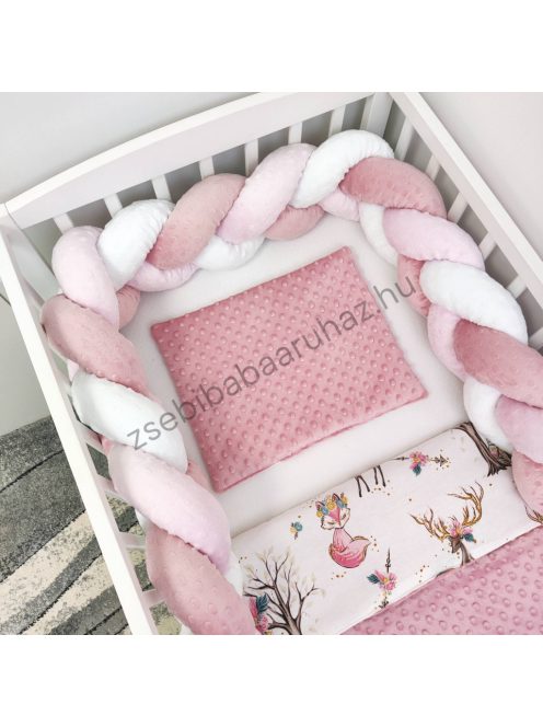 Babaágynemű garnitúra "My Happy Baby" – Cuki rókalány és mosómedve