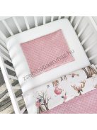 Babaágynemű garnitúra "My Happy Baby" – Cuki rókalány és mosómedve