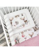 Babaágynemű garnitúra "My Happy Baby" – Cuki rókalány és mosómedve