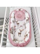 Babaágynemű garnitúra "My Happy Baby" – Cuki rókalány és mosómedve