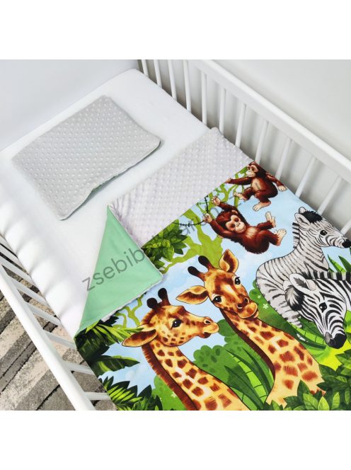 Viva Baby 2 részes babaágynemű garnitúra - takaró + párna - Safari II.