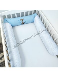 Hengerpárna - 210 cm - világoskék bébi zsiráf