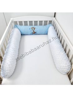Hengerpárna - 210 cm - világoskék bébi zsiráf
