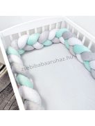 Babaágynemű - 3 részes - menta - bagoly a tisztáson