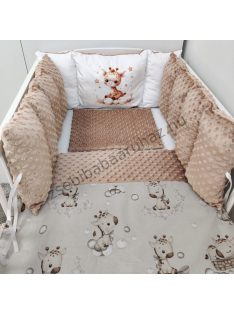 Babaágynemű - 5 részes Extra - cappuccino bébi zsiráf